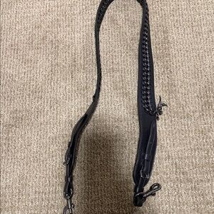 Black Leather Coach Strap